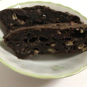 強力粉のチョコバナナケーキ